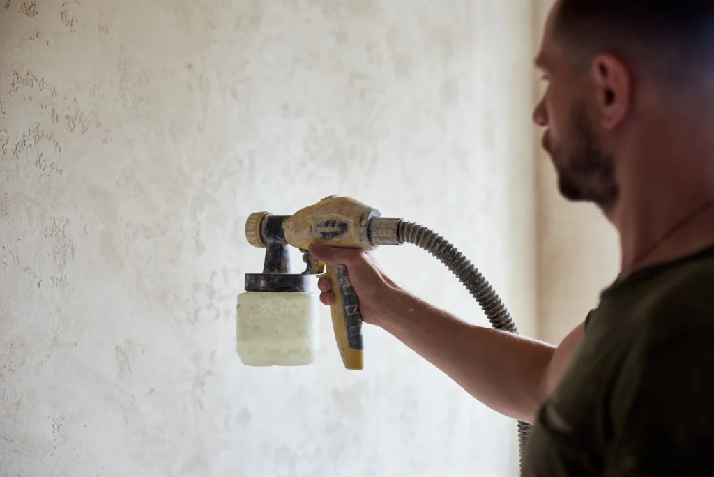 How To Use A Spray Gun To Paint Four Seasons Painting